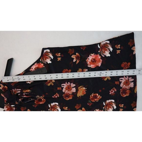 Belldini BK210548 Women Sz XS Black Combo Floral Print Reversible Halter Top $78 - Picture 11 of 13